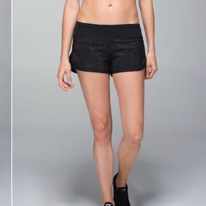 Lululemon Run Speed Shorts- BLACK